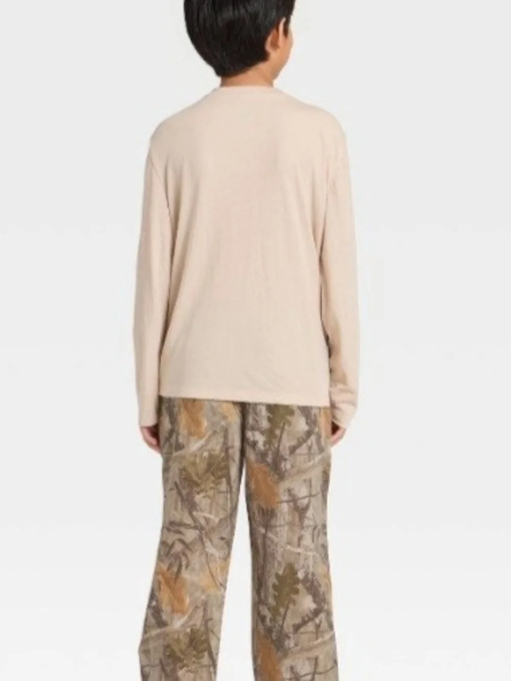 Grayson Threads Kids Boys' 2pc NYC Camouflage Long Sleeve Pajama Set - Beige M